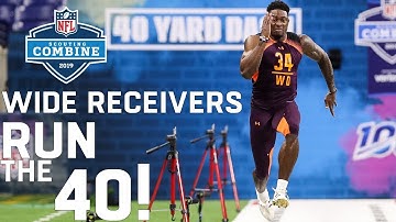 Wide Receivers Run the 40-Yard Dash | 2019 NFL Scouting Combine Highlights