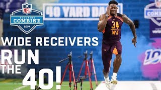 Wide Receivers Run the 40-Yard Dash | 2019 NFL Scouting Combine Highlights