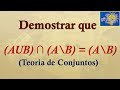 🔴🟢Teoria de Conjuntos Demostraciones | Juliana la Profe