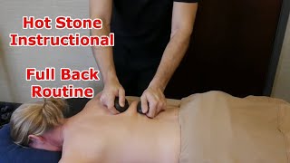 Hot Stone Instructional: Back Routine and Techniques