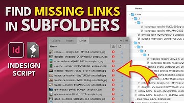 InDesign Script Links Relink Subfolders