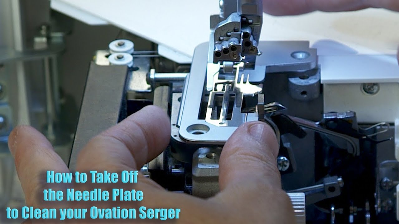 Baby Lock Ovation Serger Manual How to Take off the Needle Plate