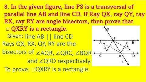 problem set 2 / question no 8 / parallel lines/ 9th class/ Maharashtra board