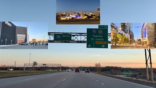 A Sunset Highway Drive From Kck To Downtown Kcmo