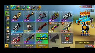 Crafting Rune Buster in Pixel Gun 3d! Crystal Division Clan Weapon Review!