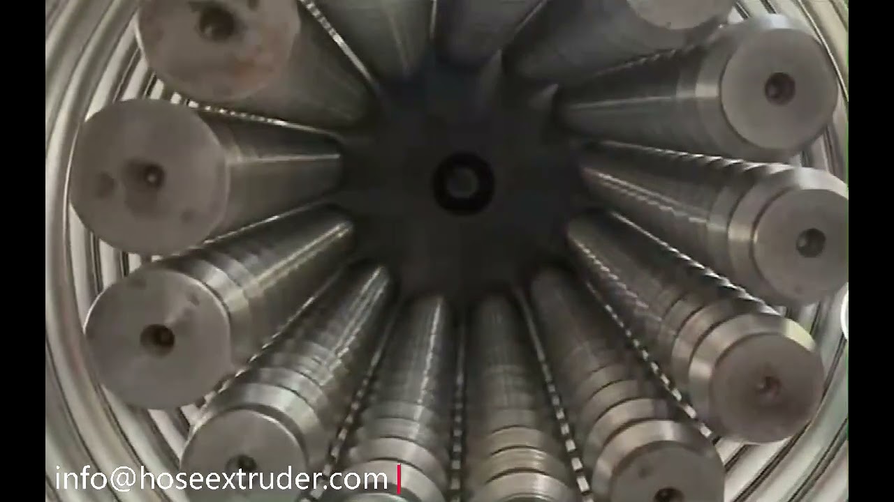 TPU PU Steel Wire Duct Hose Production extrusion line بو أسلاك الفولاذ خرطوم خط الانتاج