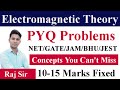 Electromagnetic Theory PYQ Problems | BHU, DU, JNU, CUCET | CSIR NET | GATE | IIT JAM