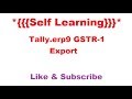 Tally GSTR-1 Export