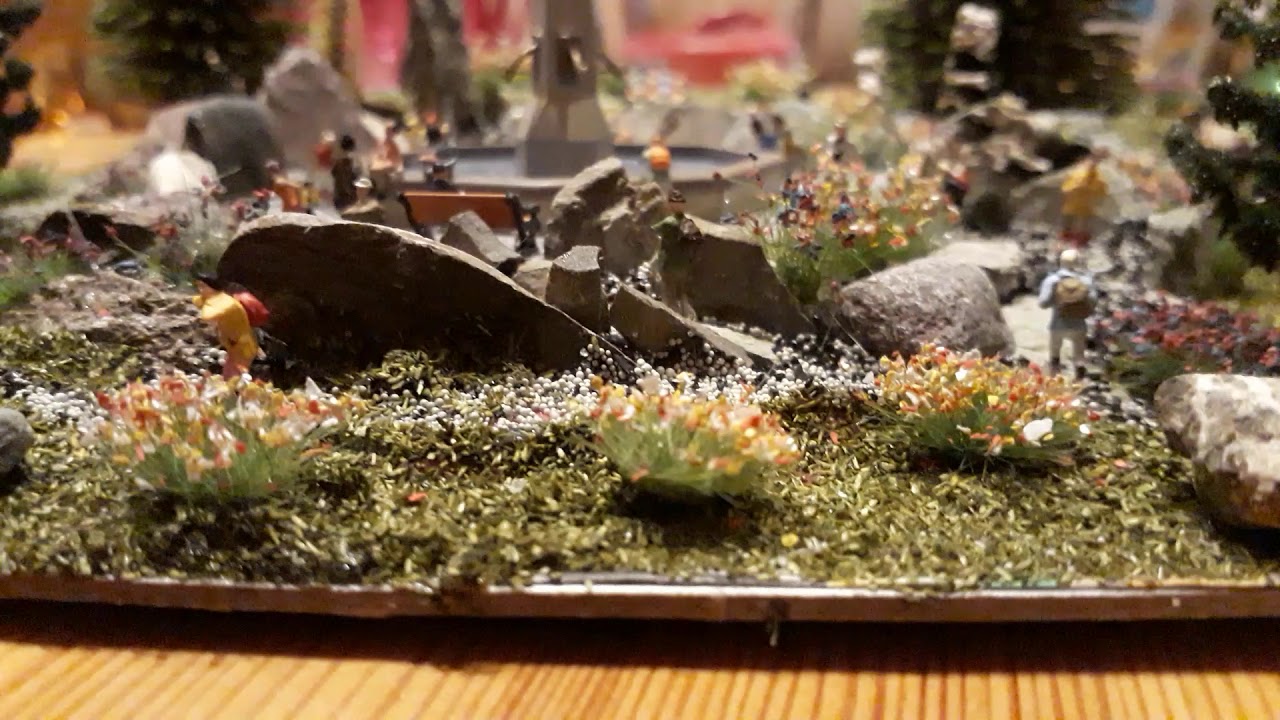 Auhagens Brunnen umfunktioniert jetzt 1:160 = vorher 1:87