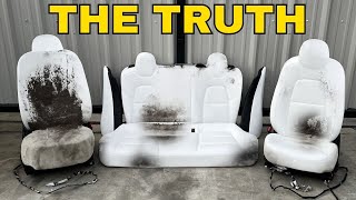 NEW Tesla's White Seats after 60,000 Miles