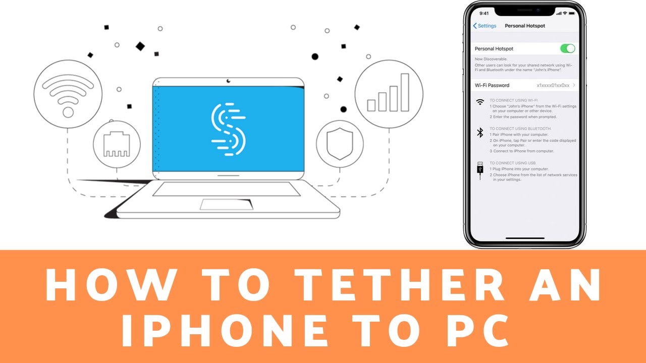Share Internet To Pc From Iphone Usb And Wireless Methods Youtube