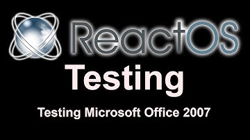 Office 2007 in ReactOS