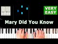 Mary, Did You Know? - Piano Tutorial VERY EASY