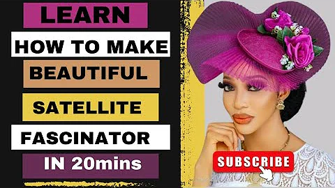 HOW TO MAKE A SATELLITE FASCINATOR // CRINOLINE HEADPIECE #diy#fashiontrends #new #fashion#trending