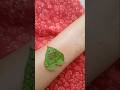 🌿🤗 green leaf henna mehndi tattoo design ideas 💞❣️#shorts #trending #viral #mehndi #satisfying#love💫