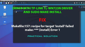 LINUX ERROR FIX: Makefile:157: recipe for target 