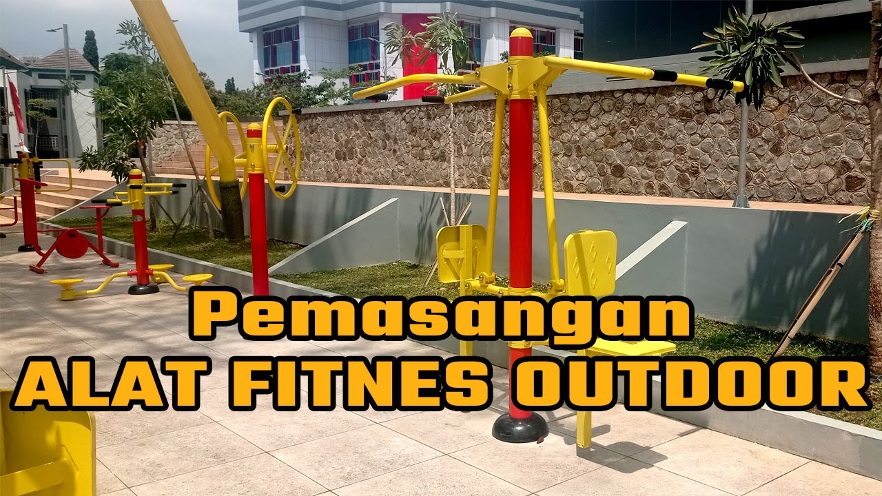 Pemasangan Alat Fitnes Outdoor di Kantor BRIN Bandung YouTube
