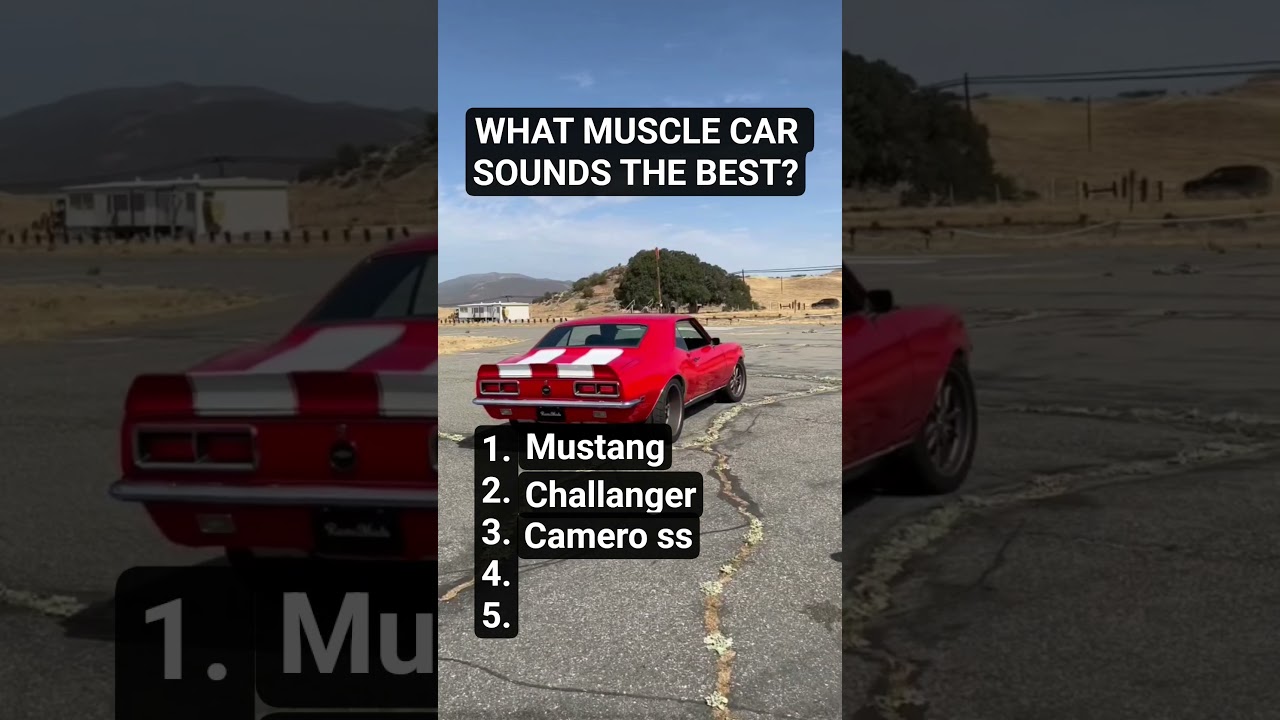 which muscle car sounds the best? 