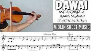 Free Sheet || Dawai - OST. Air Mata Di Ujung Sajadah || Violin Sheet Music