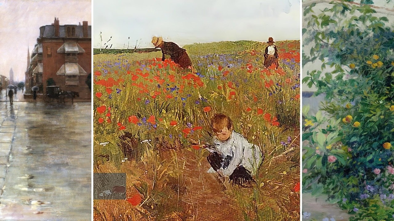 Impressionist Art TV — Silent Art Gallery · September 28 Night | Cassat · Red poppies & others