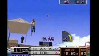 International Track & Field on steroids! Triple Jump
Video of the Sony PlayStation game International Track & Field on steroids!
This one features the Triple Jump. Quite similar to the Long Jump, this one, in that the jumper decides to try his hand at some space travel.
Idiotic comments such as u a**hole u have cheats on!!!!!11 wont even get to the interview stage. International Track & Field on steroids! Triple Jump