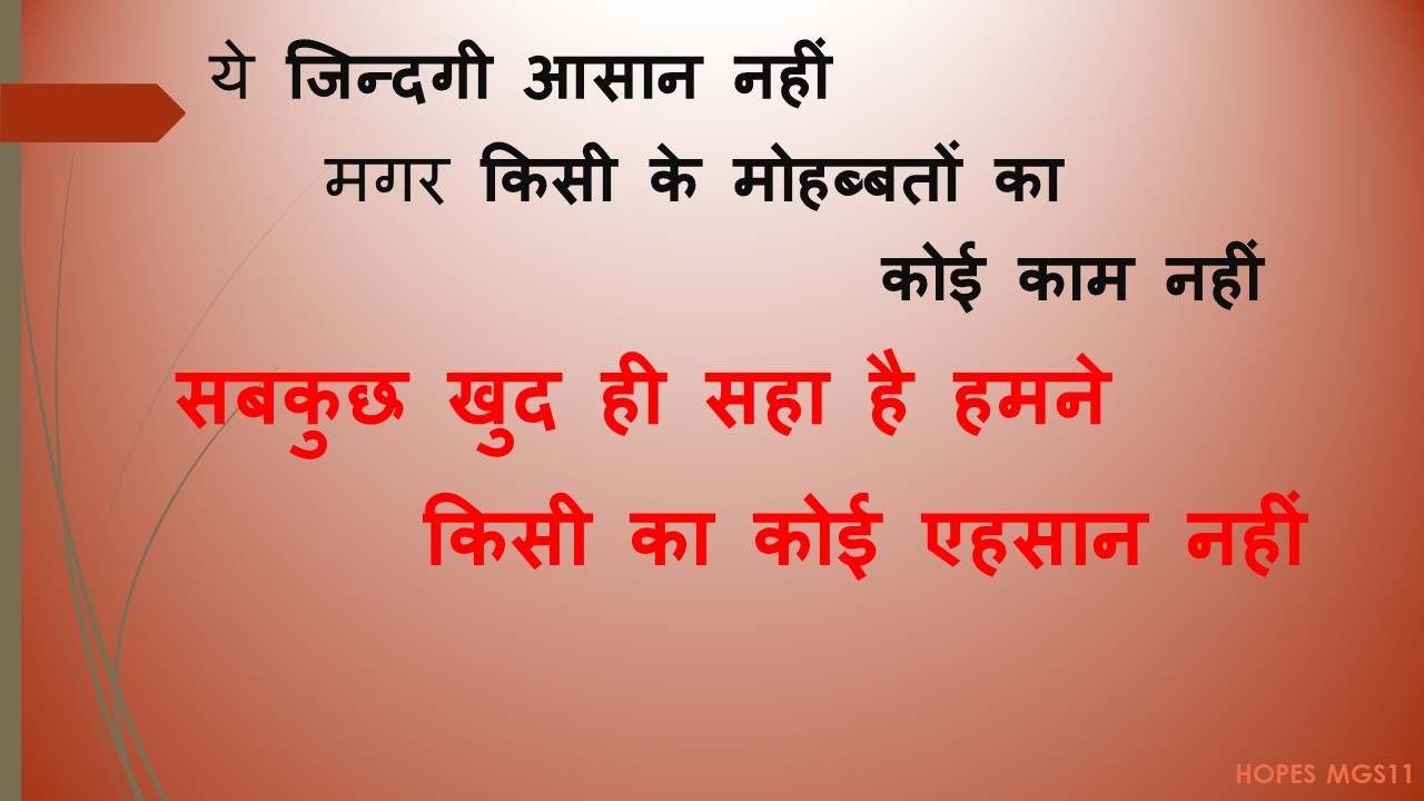 Motivational shayri for all in Hindi |  खुद से प्यार हो जाये | भरोसा न कर किसी का |