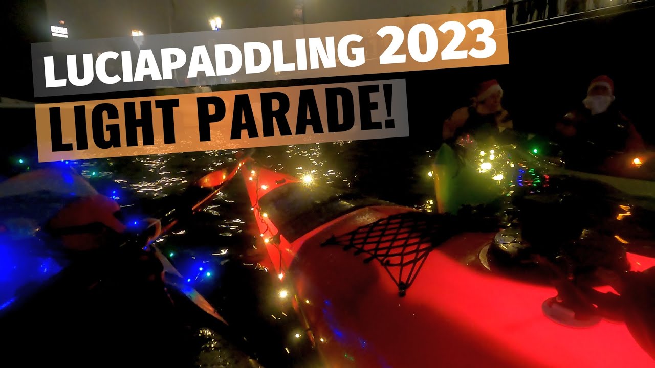 Luciapaddling 2023 & Nobel Week Lights 65 kayaks in Christmas night