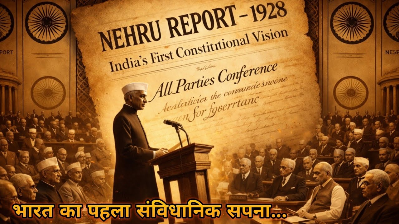 Nehru Report 1928 Explained in Hindi | भारत का पहला संविधानिक मसौदा? | नेहरू रिपोर्ट 1928 क्या थी ?