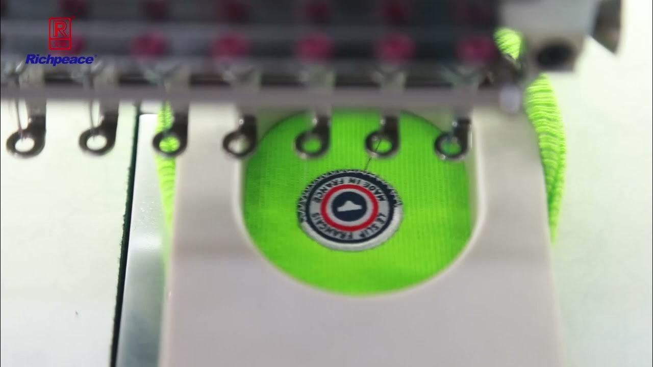 Sock embroidery by richpeace embroidery machine YouTube
