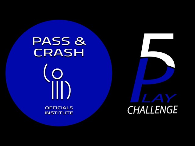 5 Play Challenge is here again. These are all plays involving Pass and Crash situations.