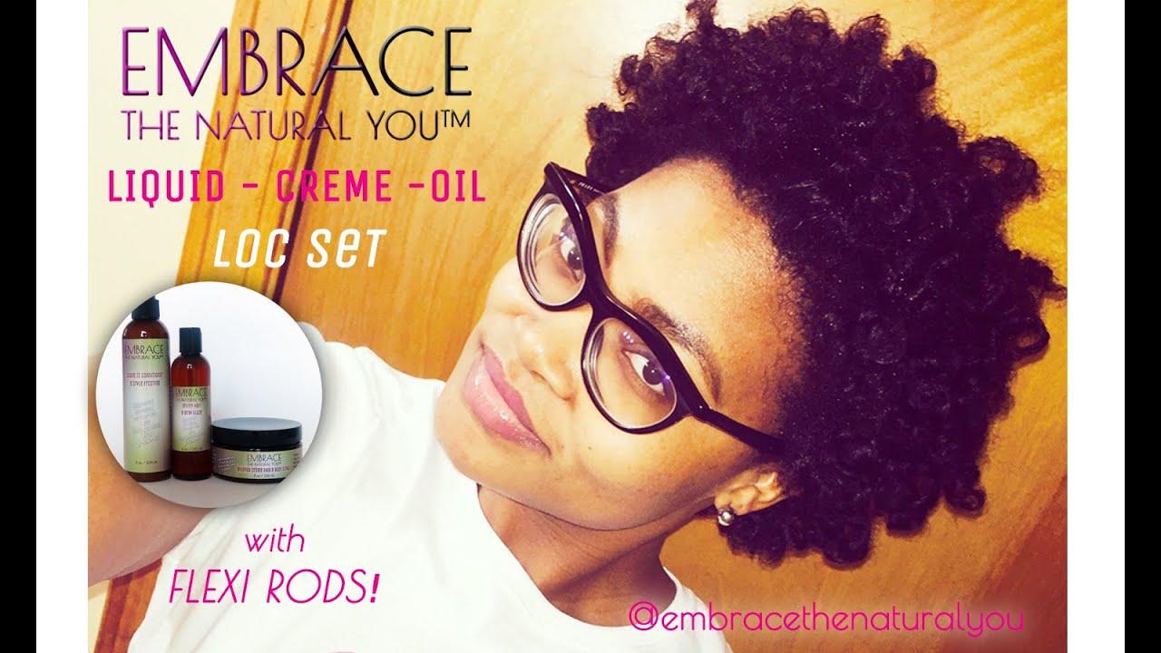 Short Natural Hair Flexi Rod Set with Embrace the Natural You