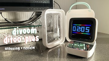 divoom ditoo plus unboxing and review ☁️ | retro pixel art bluetooth speaker