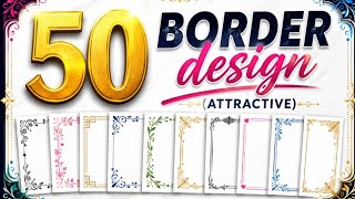  50 Eassy  Boarder  Disign  for AIP file.