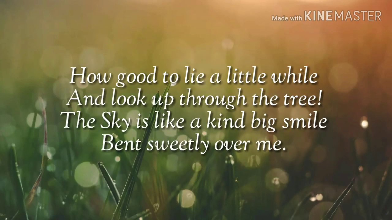 Beautiful English poem: Friends