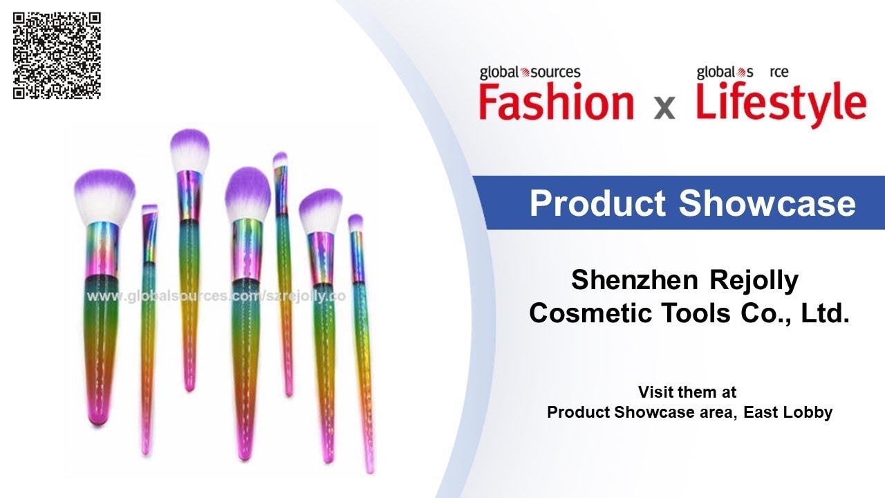 7PC Makeup Brushes with Oil Slick Colors New Style [Product Showcase]