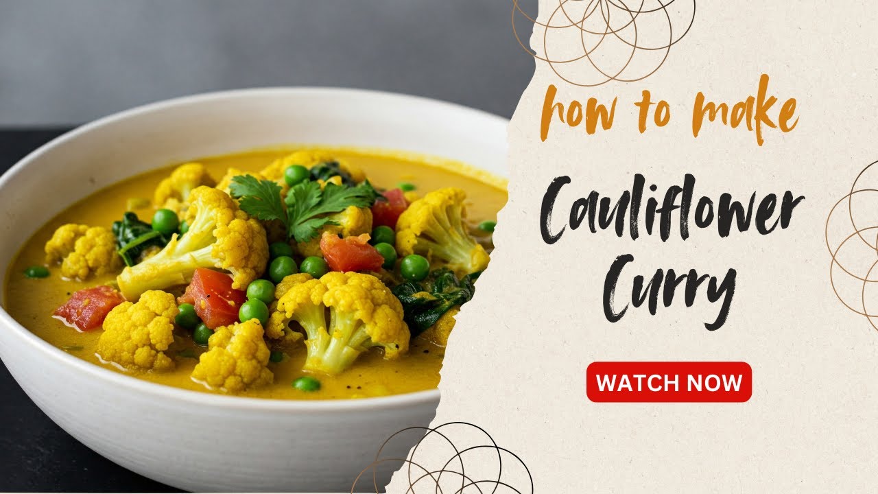 How to make vegan style Cauliflower Curry Recipe at home | Tasty Fry ...