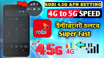 robi 4g internet setting 2022 | 4g to 5g internet speed in android phone