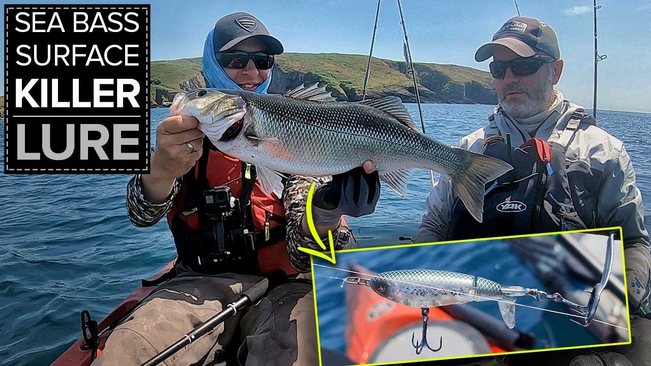 Ловля морского окуня на удочку Whopper Plopper и ловля нахлыстом большого минтая (при участии Wes...
