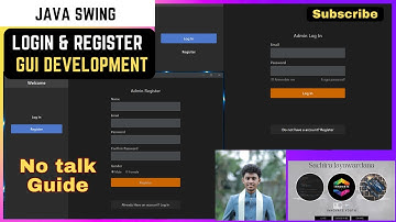 Log In and Register GUI using Java Swing