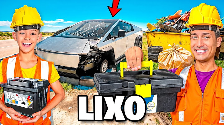 TRANSFORMAMOS O CYBER TRUCK SÓ COM COISAS DO LIXO