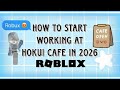 How to start working at hokui cafe ✨ #roblox #hokuicafe #Bubble_bun1