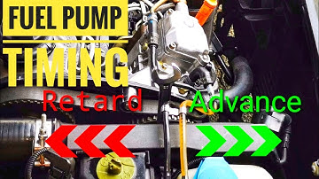 How to adjust fuel pump timing tdi vw audi seat