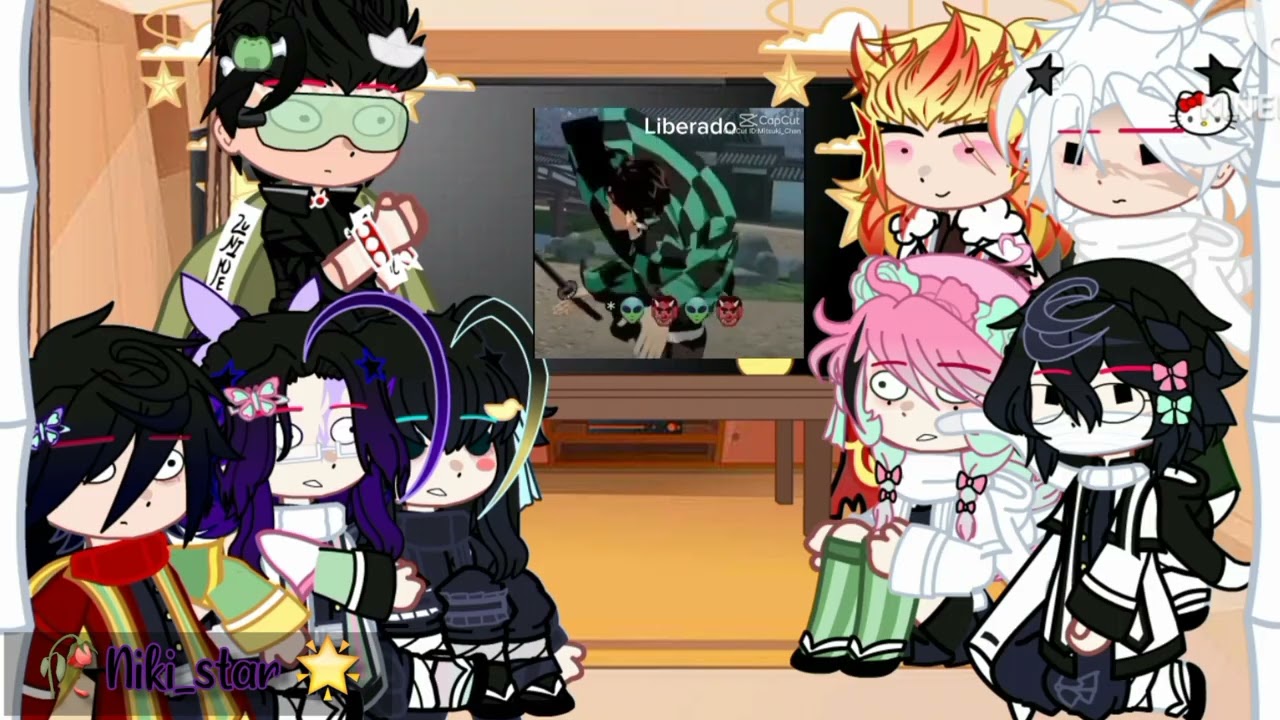 Hashiras reagindo a alguns vídeos ||·tem giyushino,obamitsu e talvez genmui||·memes 