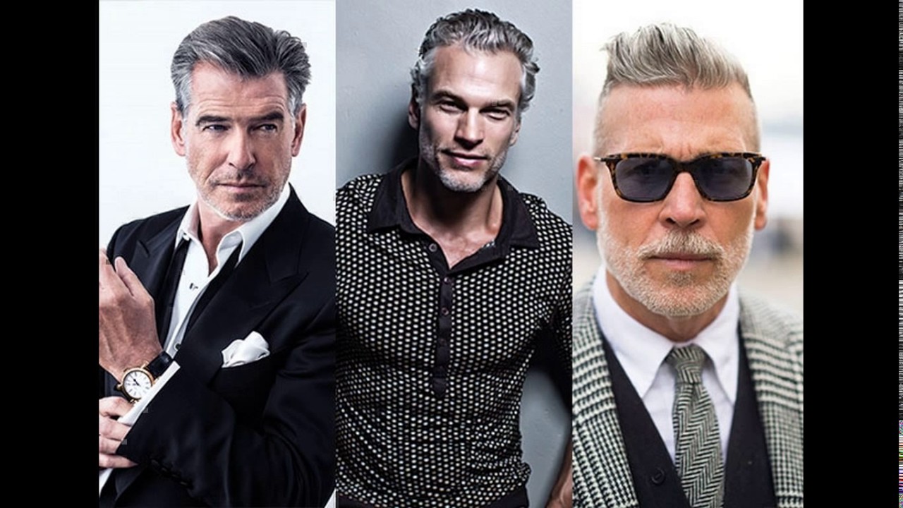 Mens short grey haircuts - YouTube