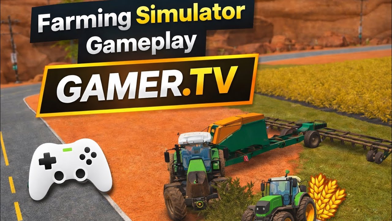Welcome to GAMER.TV | Realistic Farming Simulator Gameplay 