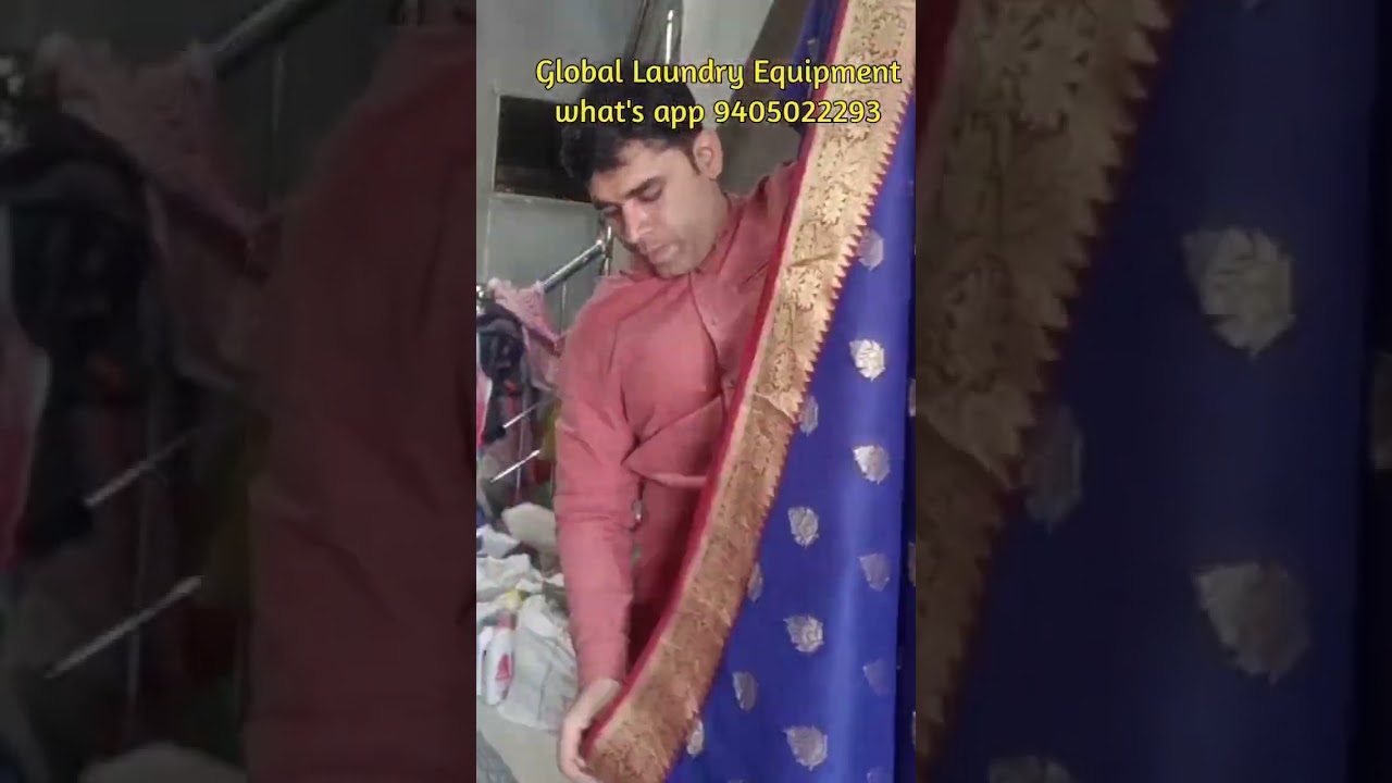 How To Press And Fold 9 miter Saree,  Silk Saree Roll Press And Folding Properly