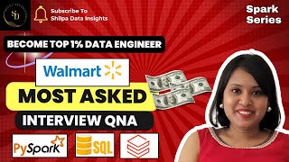 Walmart Data Engineer Interview Question | PySpark GroupBy, Join, Coalesce & WithColumn Example