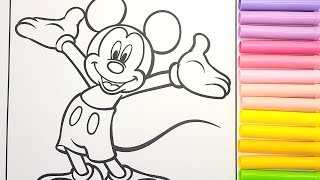 Disney Coloring World Mickey Mouse & Minnie Mouse  Coloring Pages for Kids#coloringbook#mickeymouse