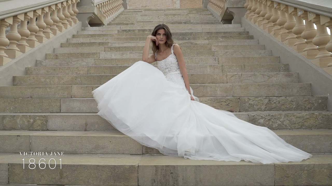 Victoria Jane 18601 strappy A-line wedding dress with lace body Veni Infantino Victoria Jane 18601 strappy A-line wedding dress with lace body Veni Infantino