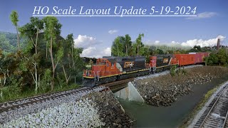 Ho scale Layout and Model Train Show Update for 5-19-2024